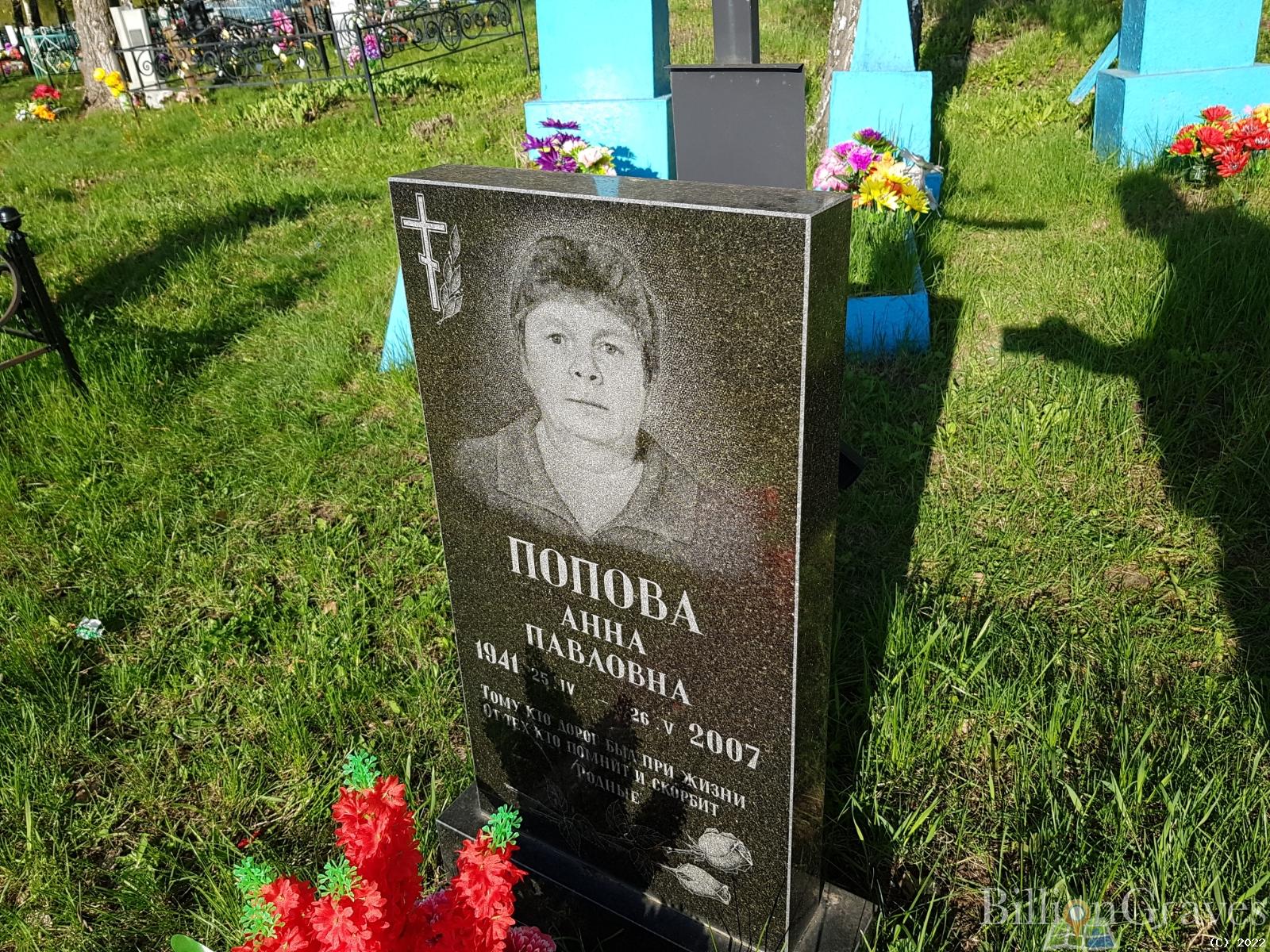 Попова Анна Павловна