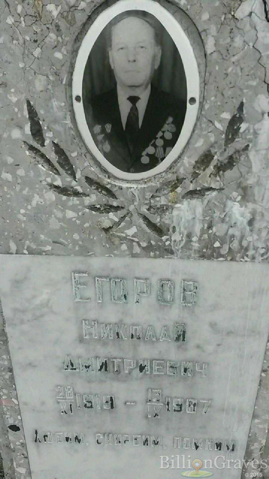 егоров николай дмитриевич