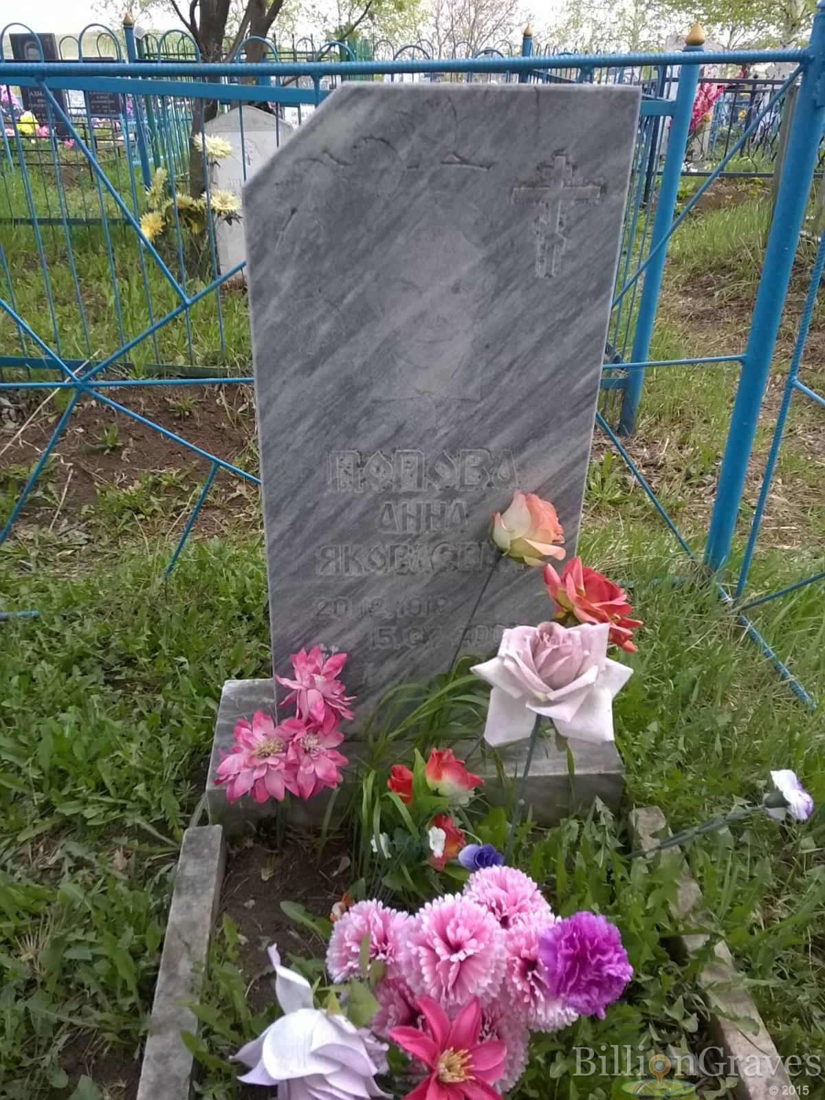 Попова Анна Яковлевна