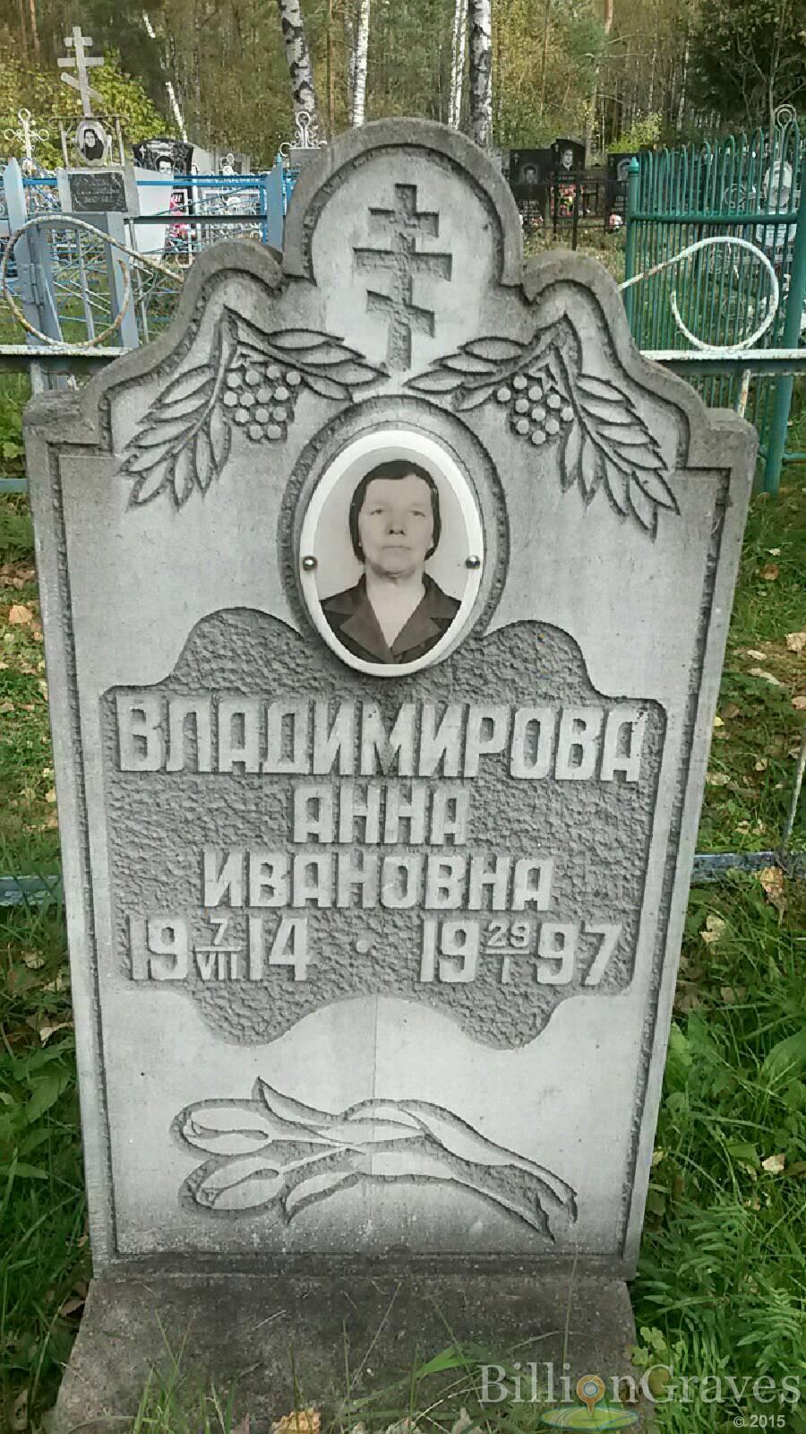 Владимирова Анна Ивановна