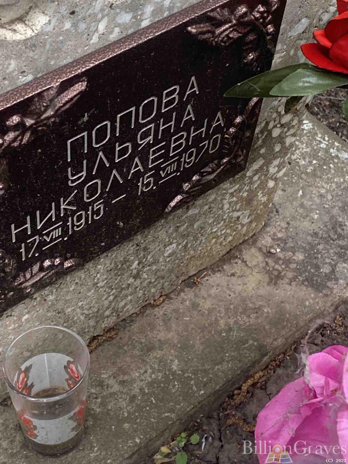 Попова Ульяна Николаевна