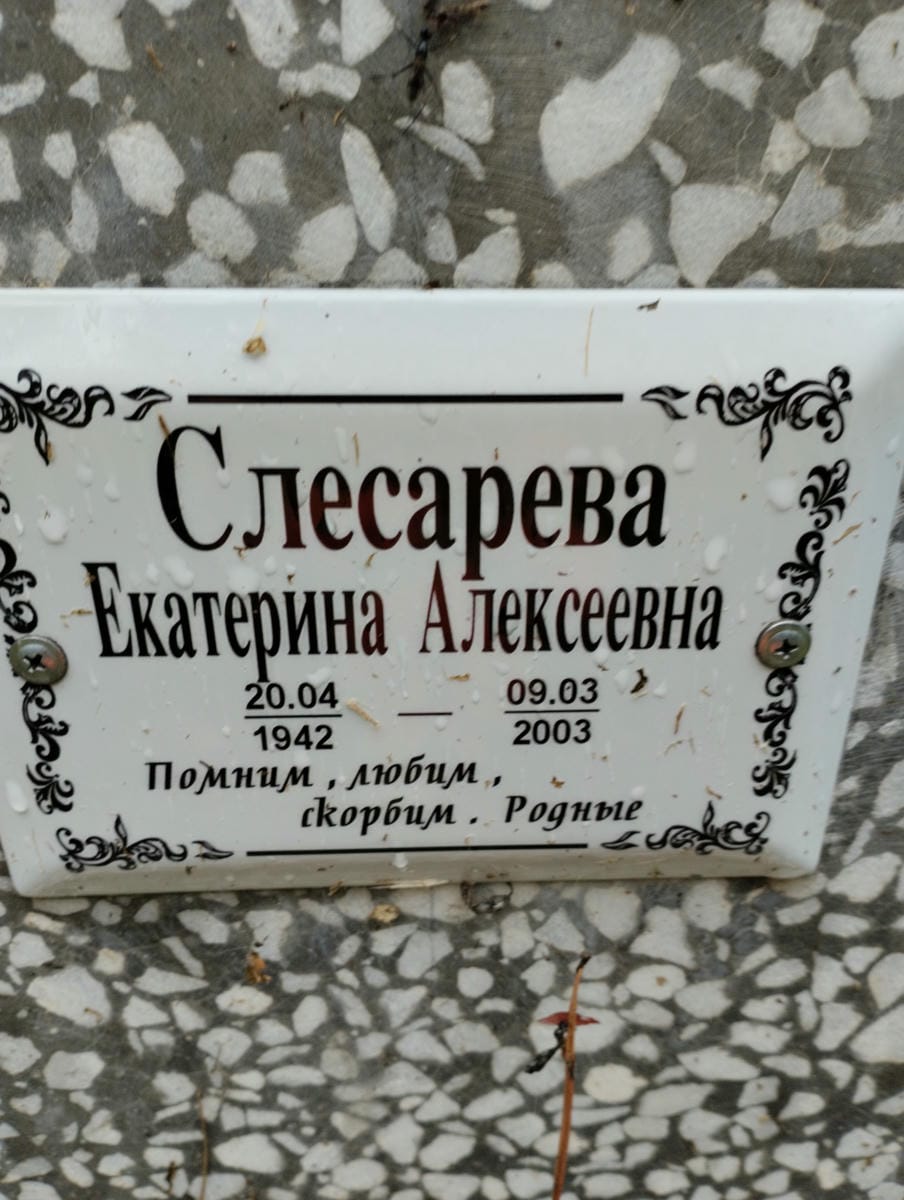 Слесарева Екатерина Алексеевна
