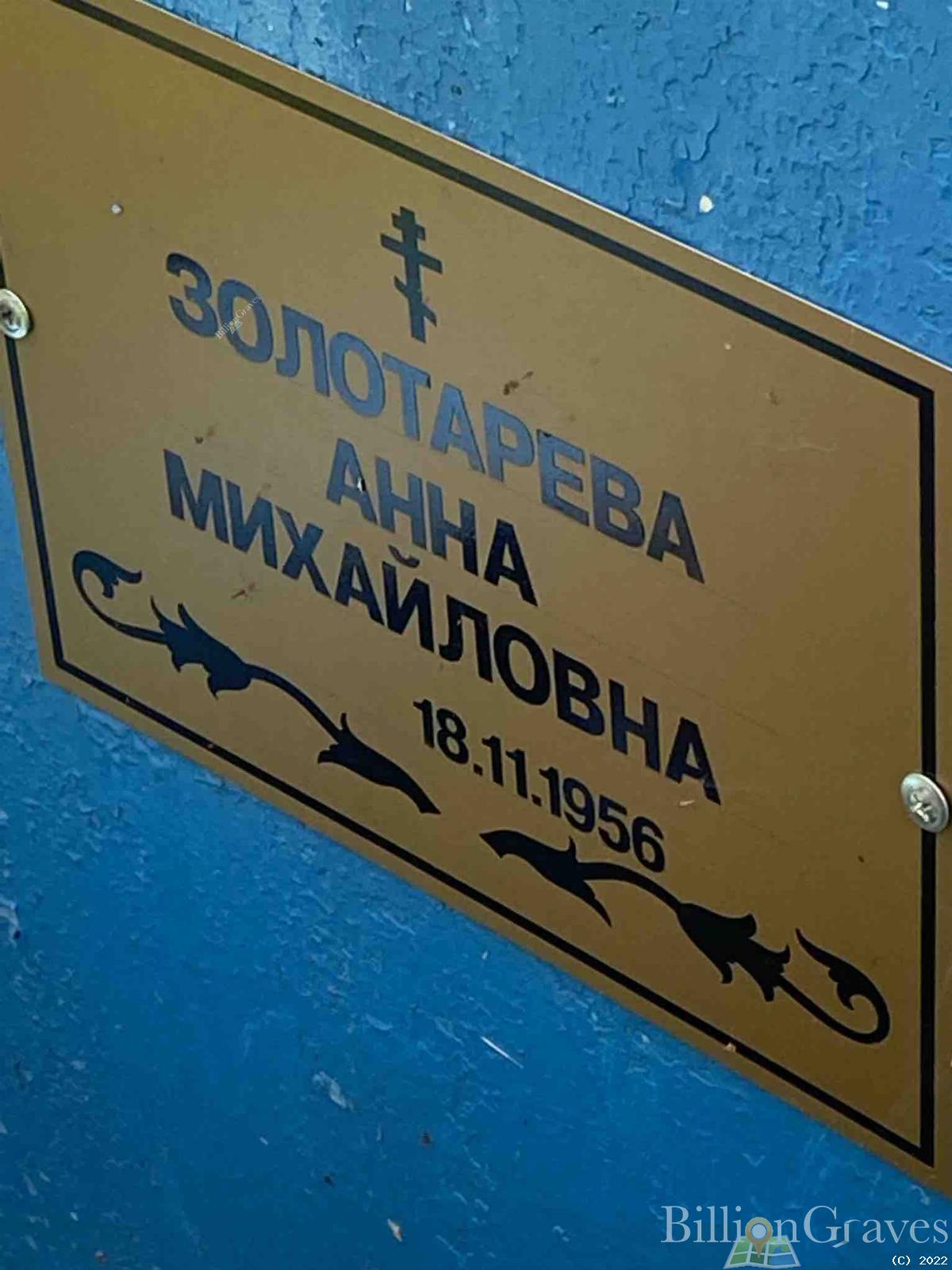 Золотарева Анна Михайловна