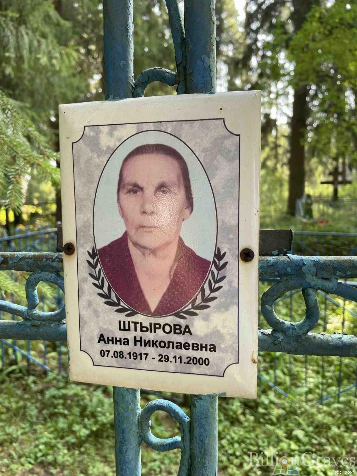 Штырова Анна Николаевна