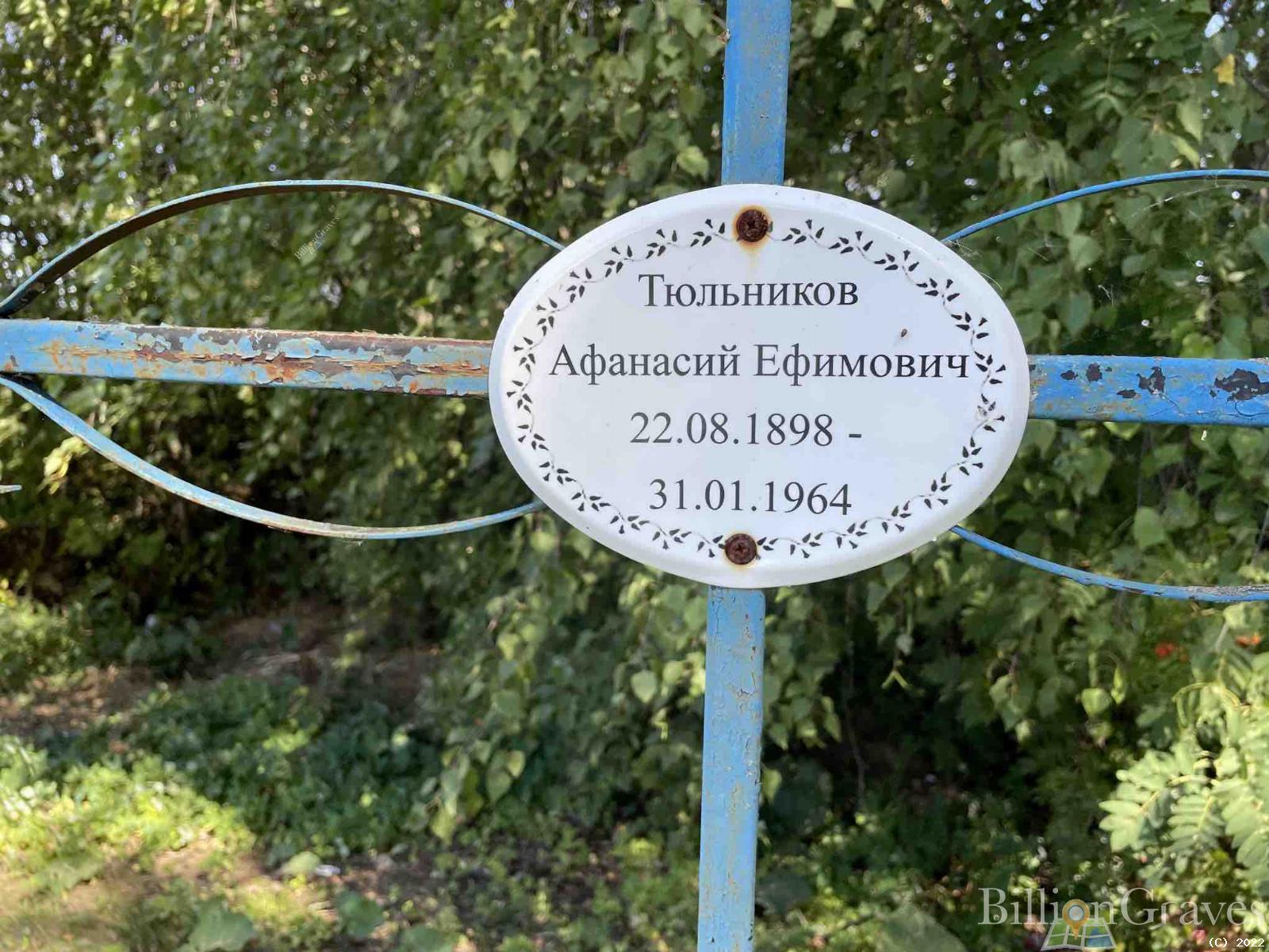 Тюльников Афанасий Ефимович