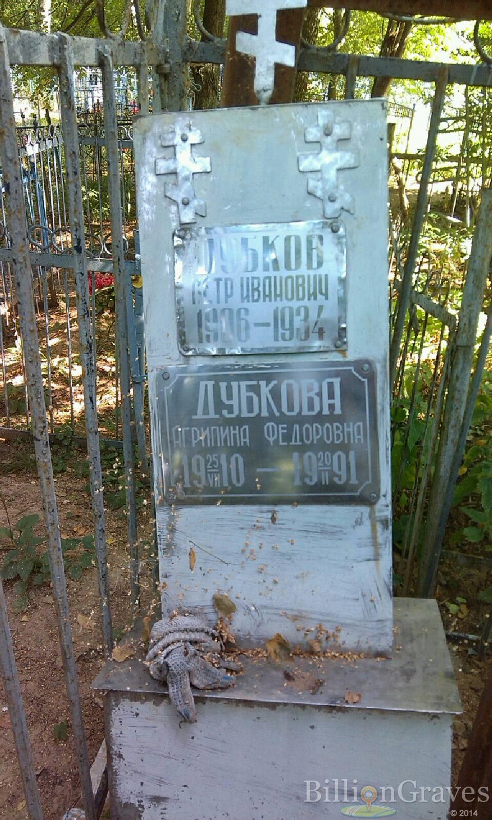 Дубкова Агрипина Фёдоровна