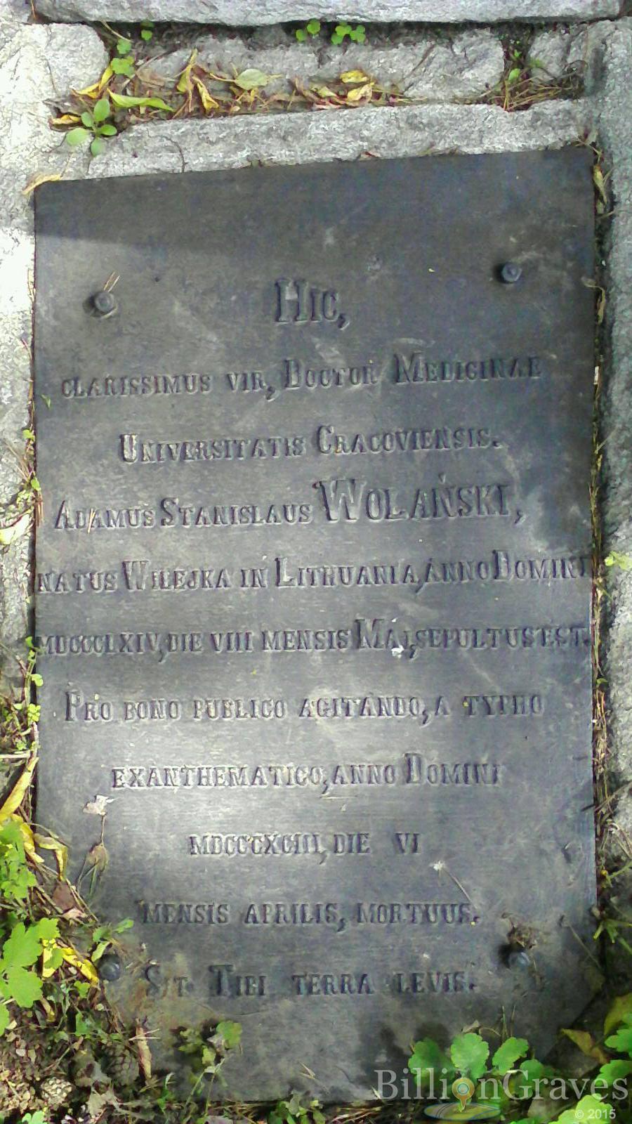 Wolański Adamus Stanislaus
