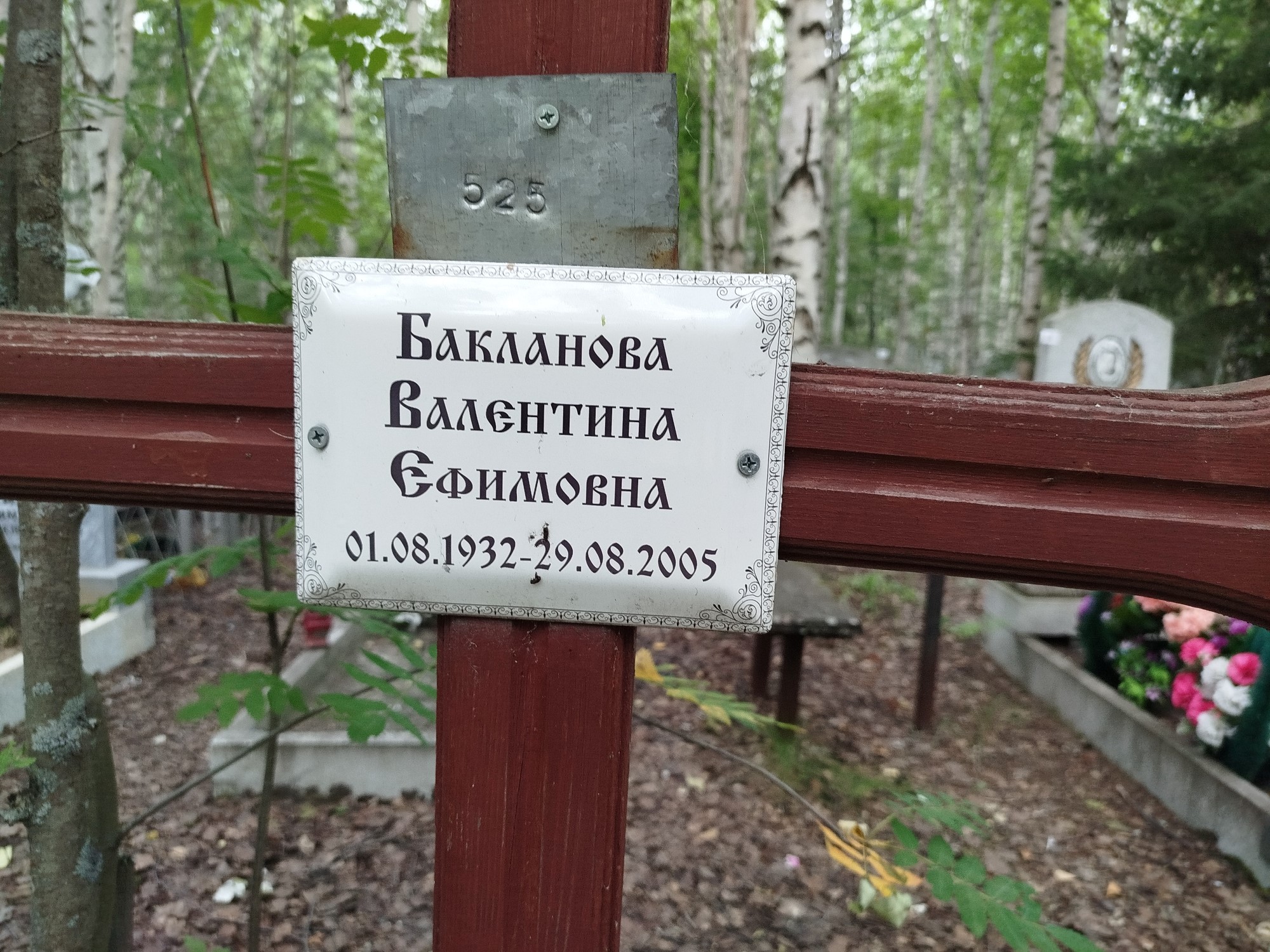 Бакланова Валентина Ефимовна