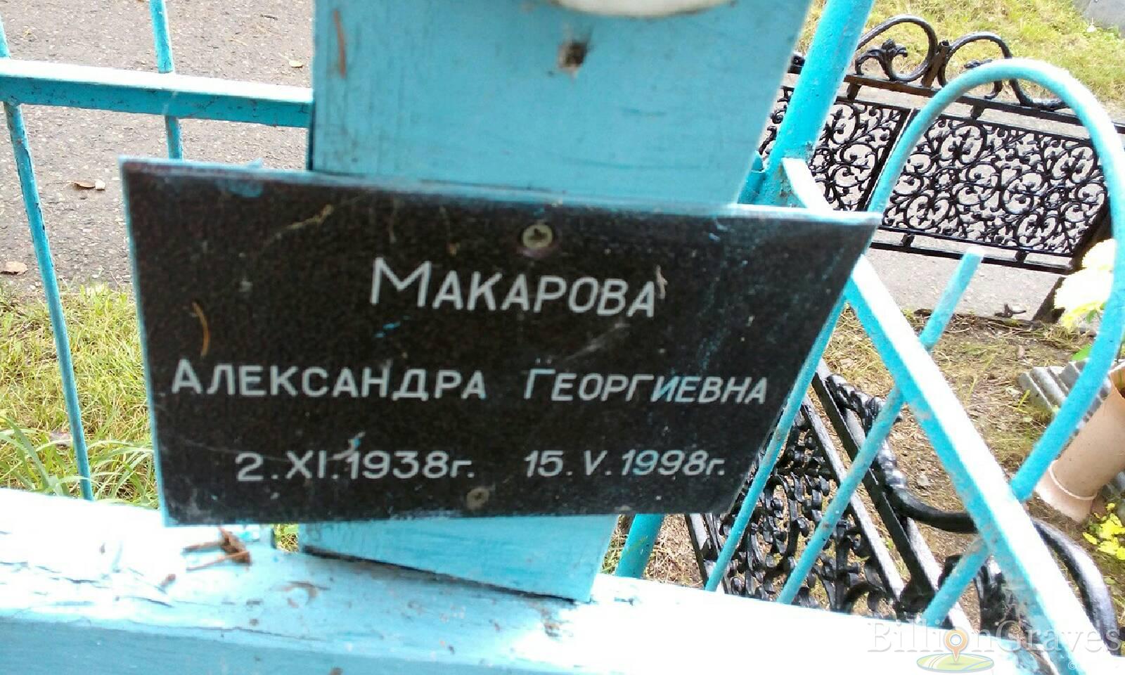 Макарова Александра Георгиевна