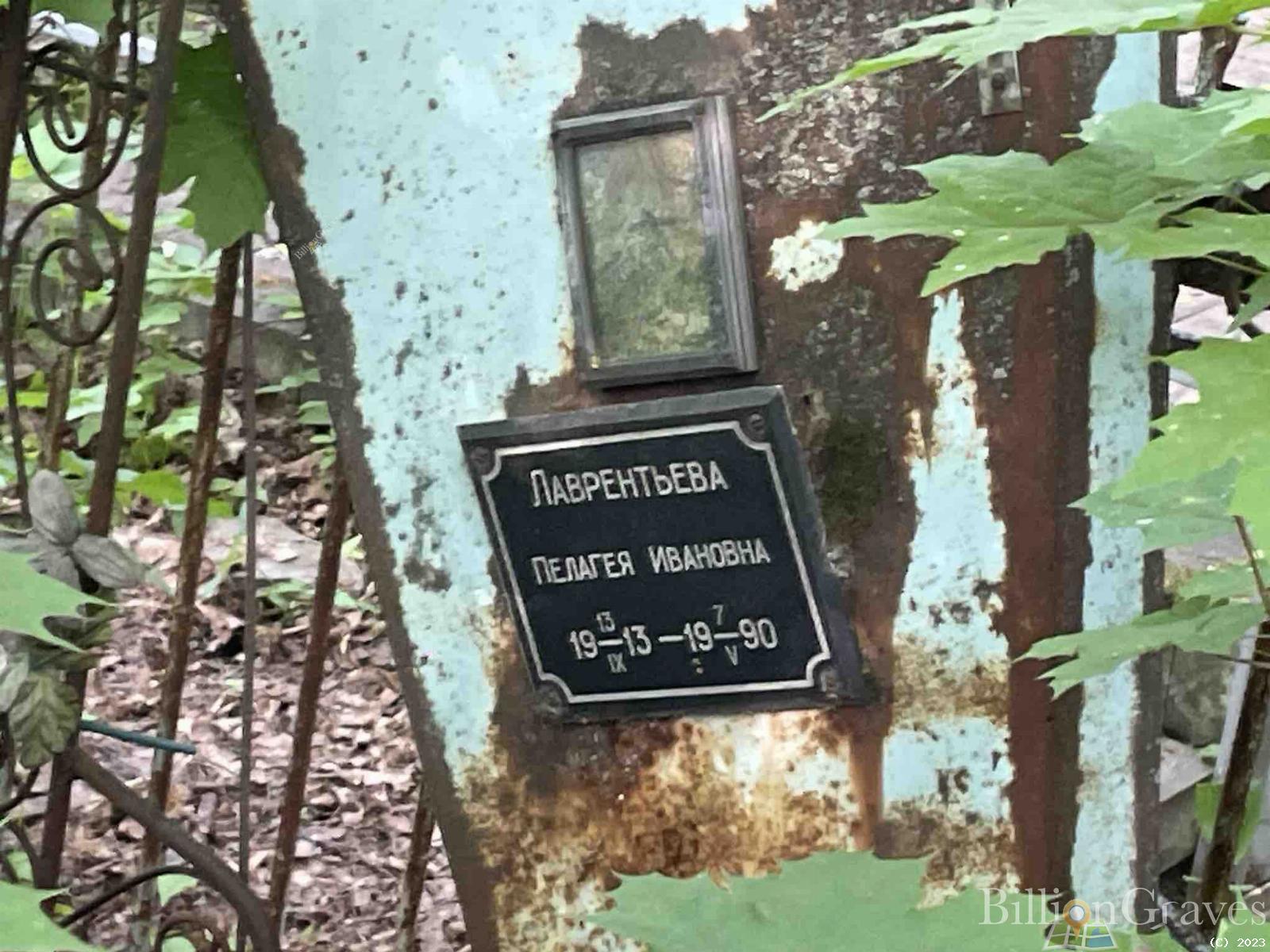 Лаврентьева Пелагея Ивановна