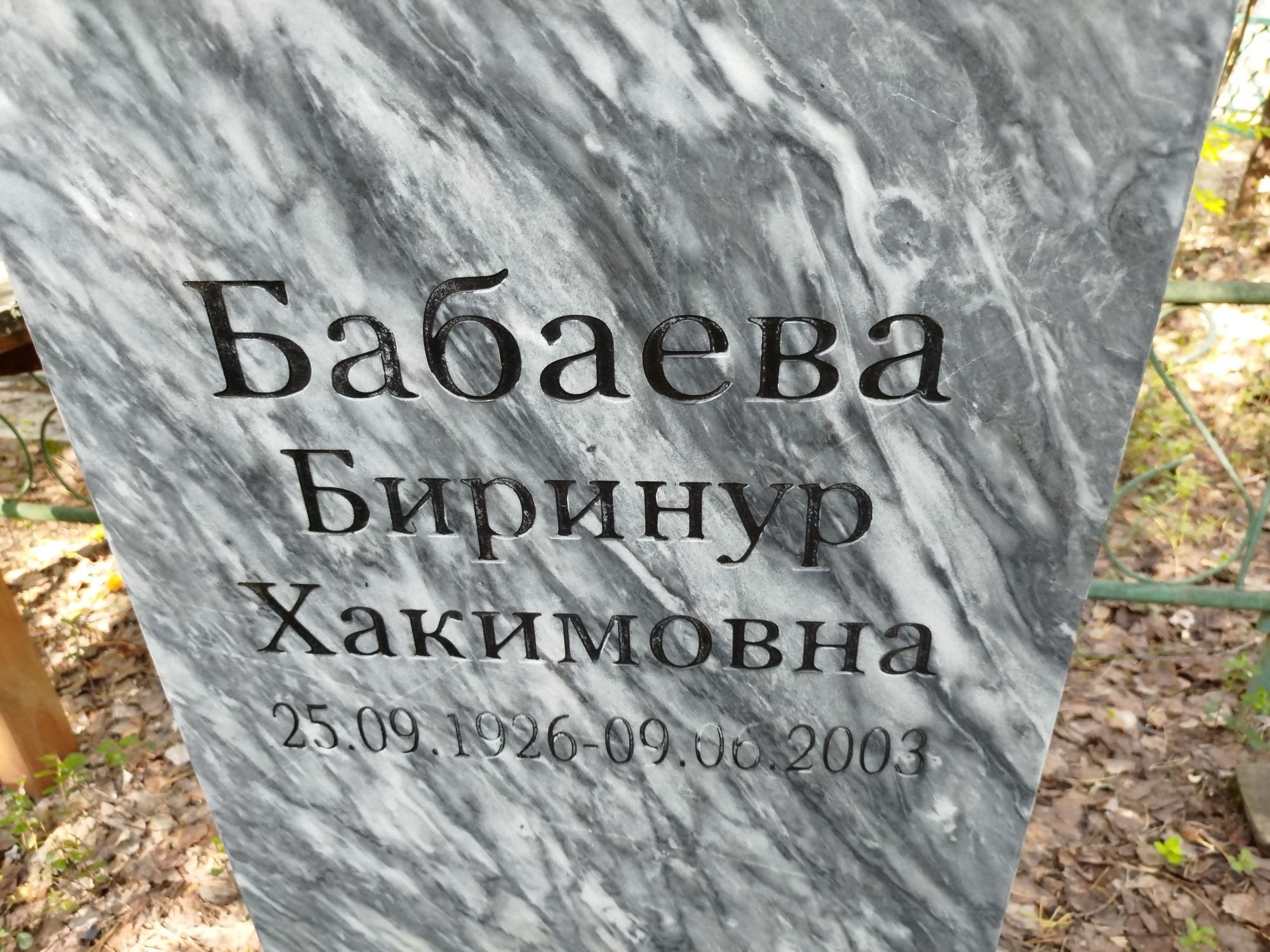 Бабаева Биринур Хакимовна