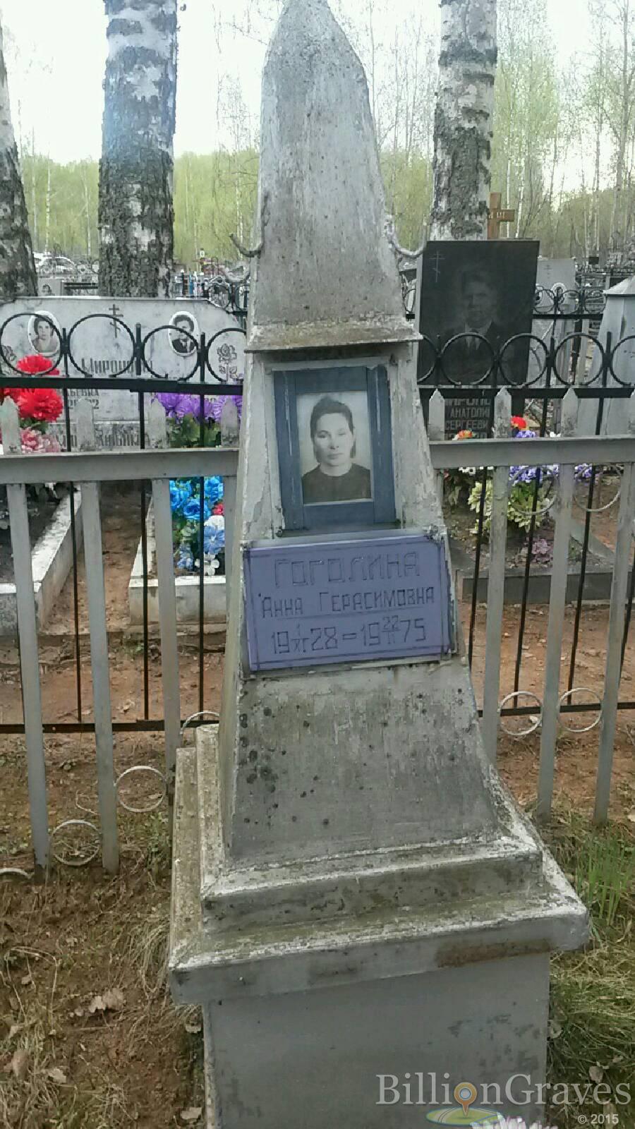 Гоголина Анна Герасимовна