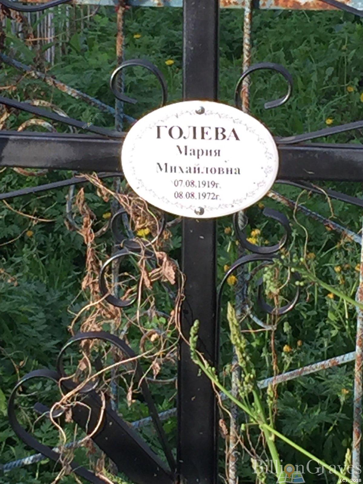 Голева Мария Михайловна