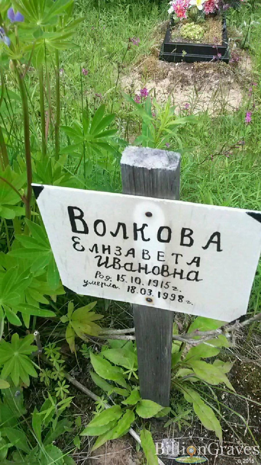 Волкова Елизавета Ивановна