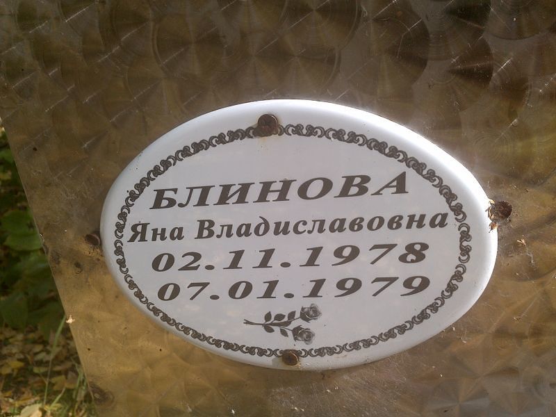 Блинова Яна Владиславовна