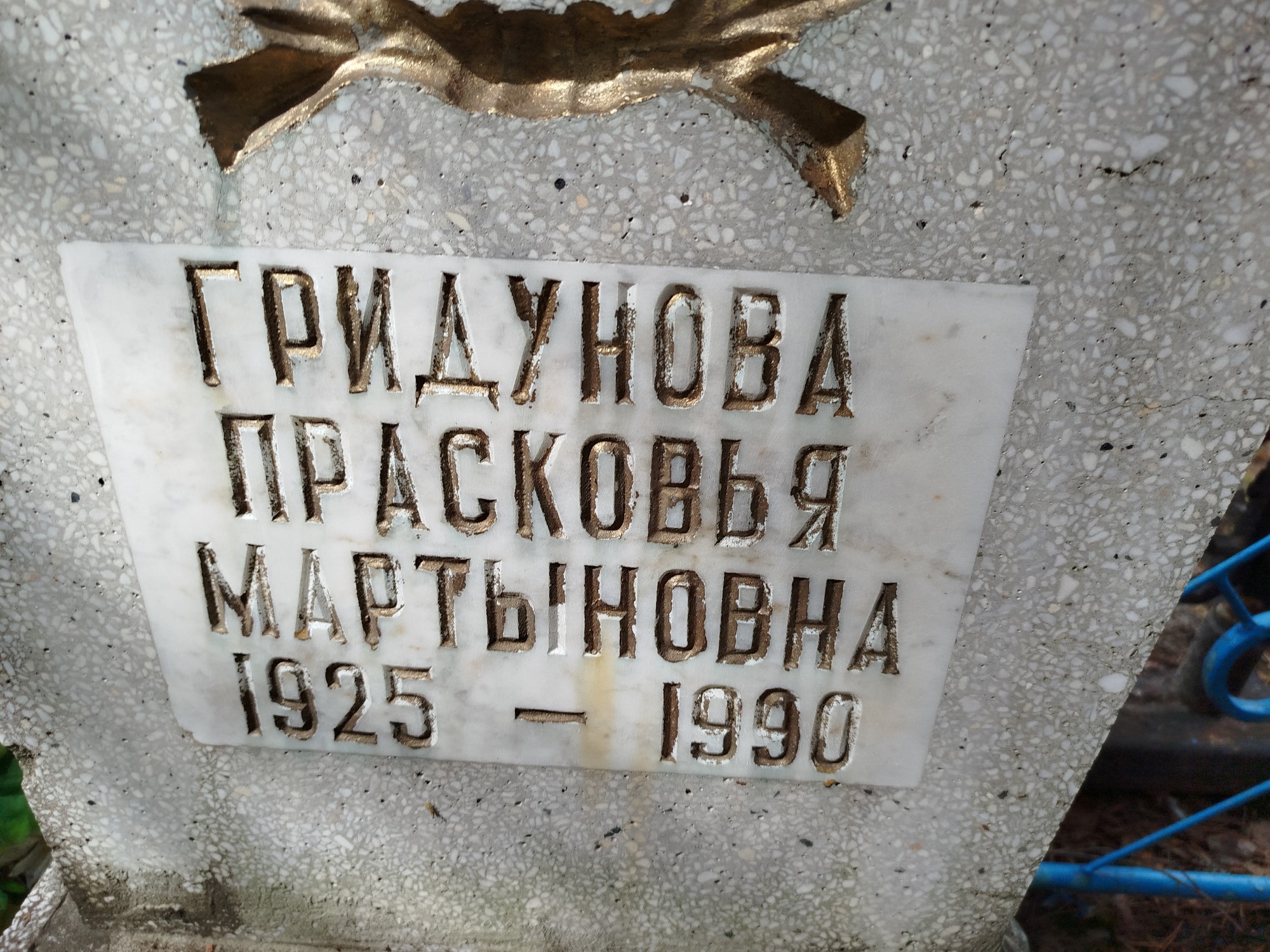 Гридунова Прасковья Мартыновна