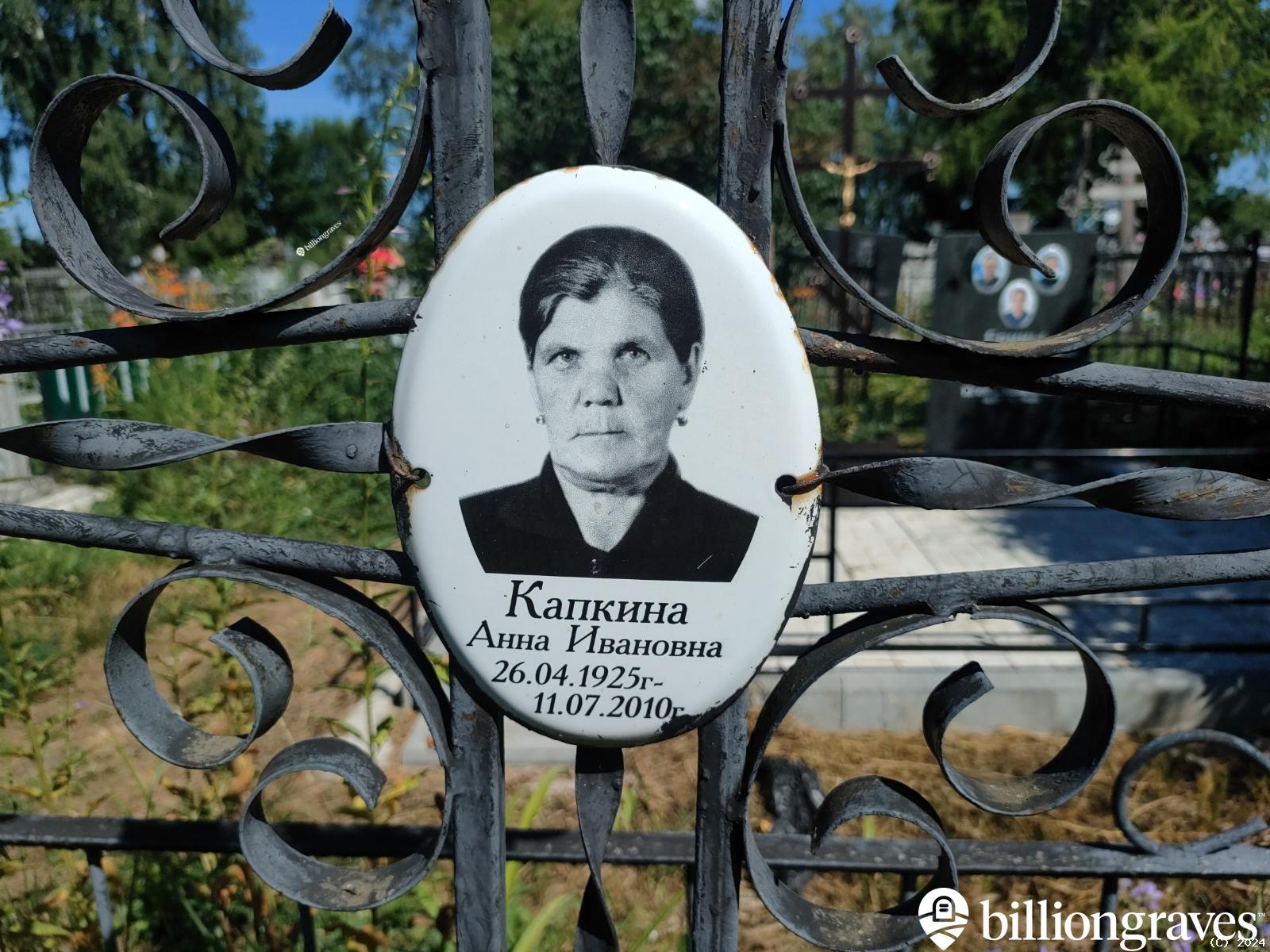 Капкина Анна Ивановна