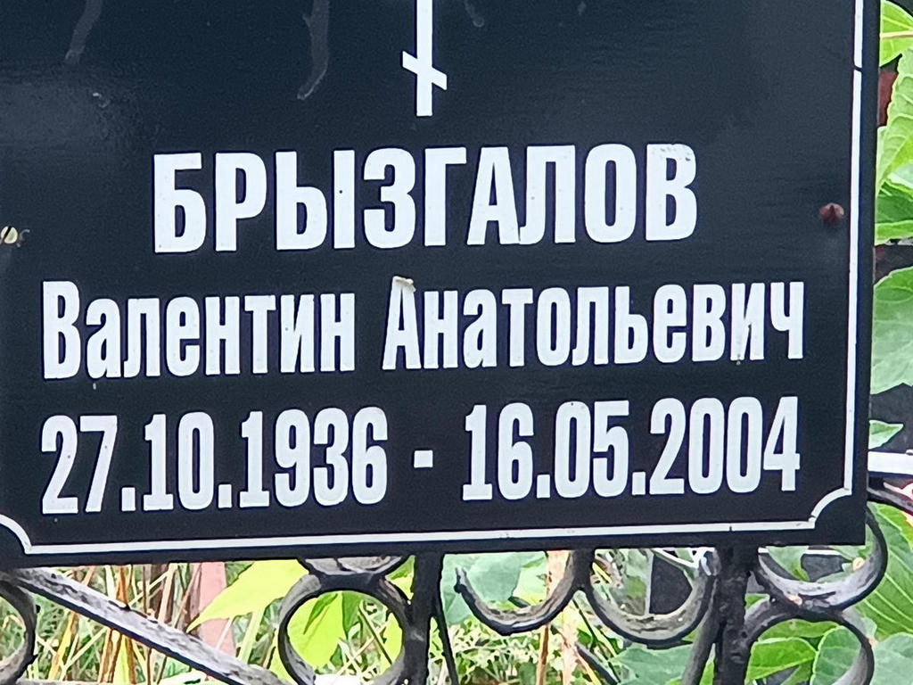Брызгалов Валентин Анатольевич