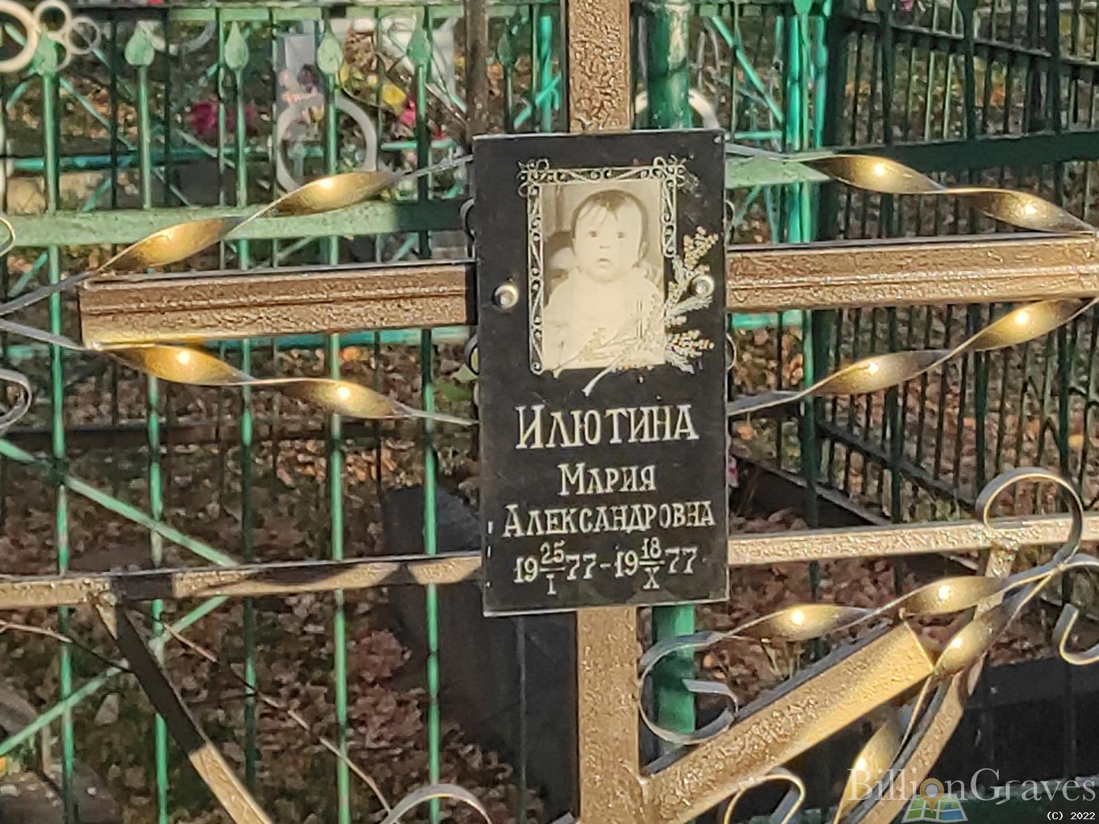 Илютина Мария Александровна