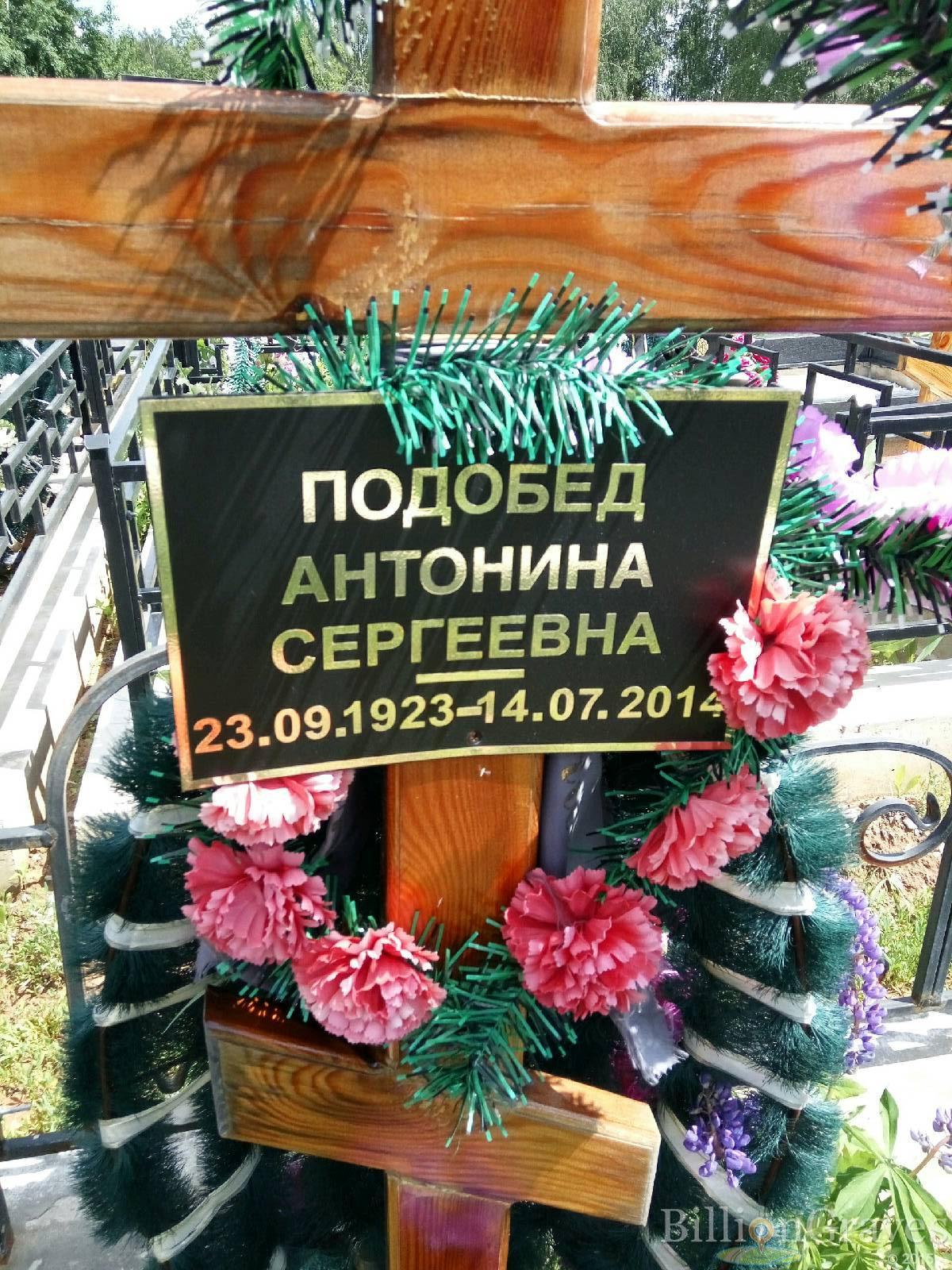 Подобед Антонина Сергеевна