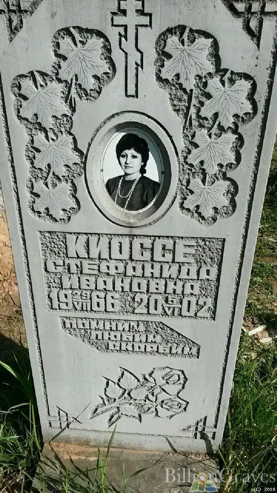 Киоссе Стефанида Ивановна