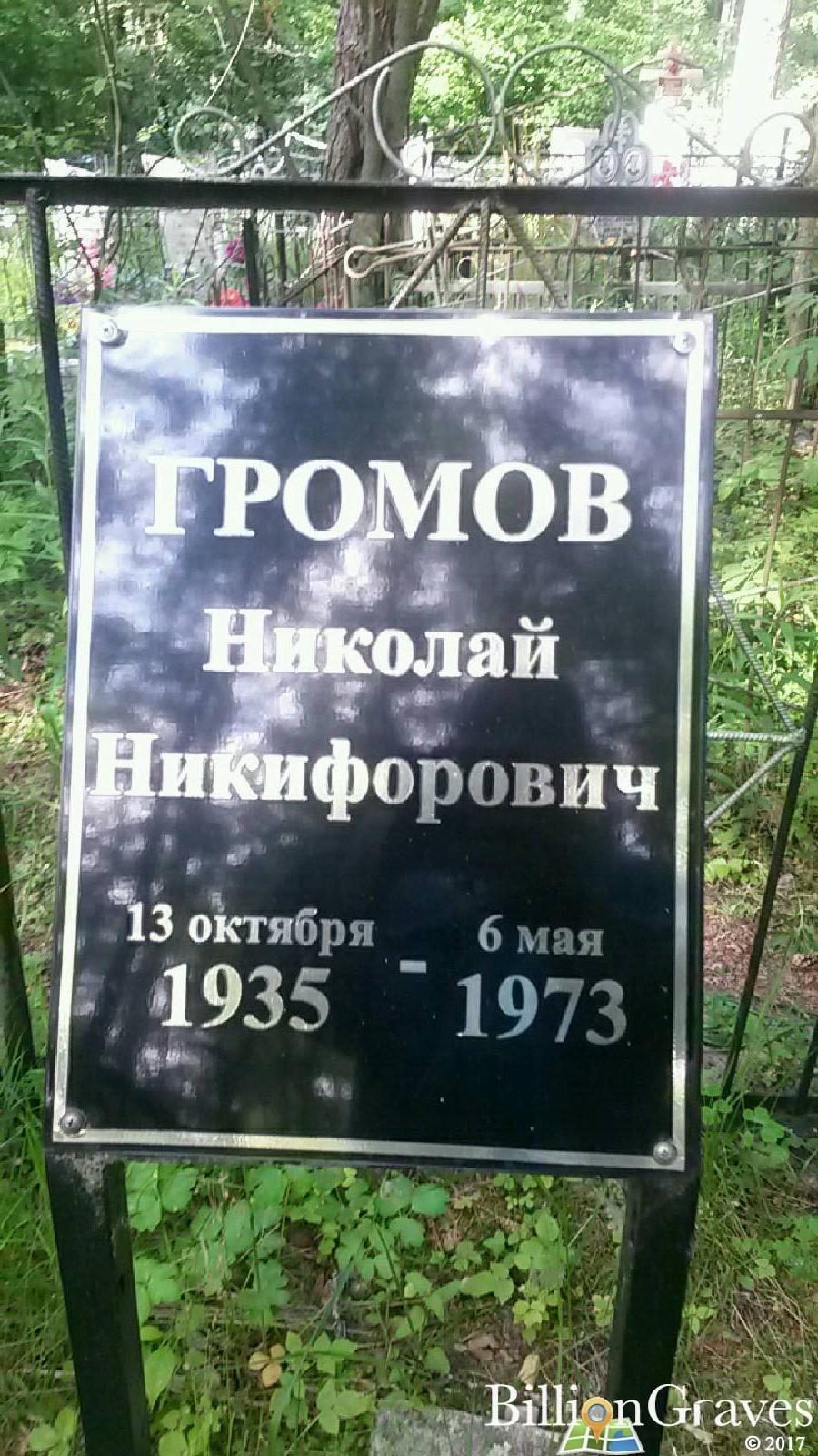 Громов Николай Никифорович
