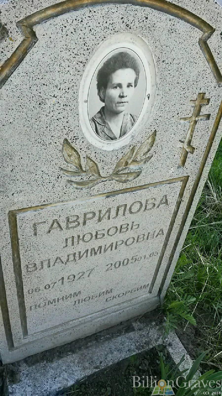Гаврилова Любовь Владимировна