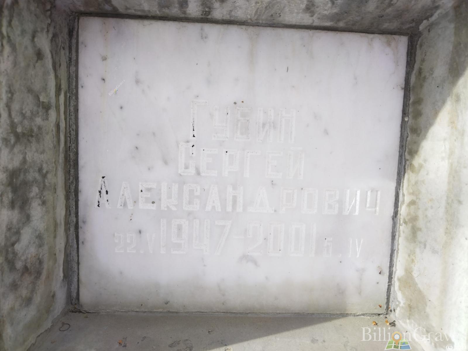 Губин Сергей Александрович