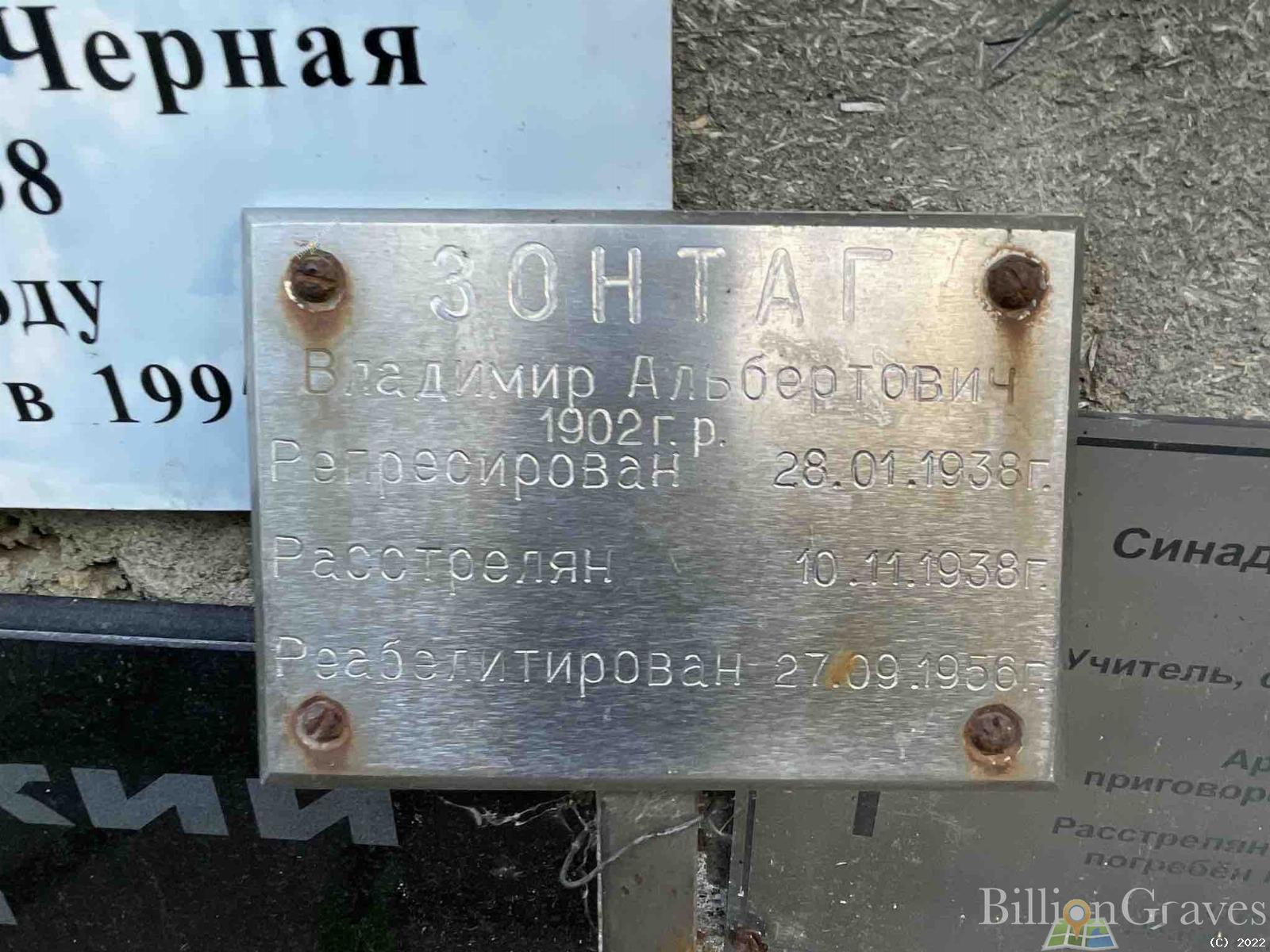 Зонтаг Владимир Альбертович