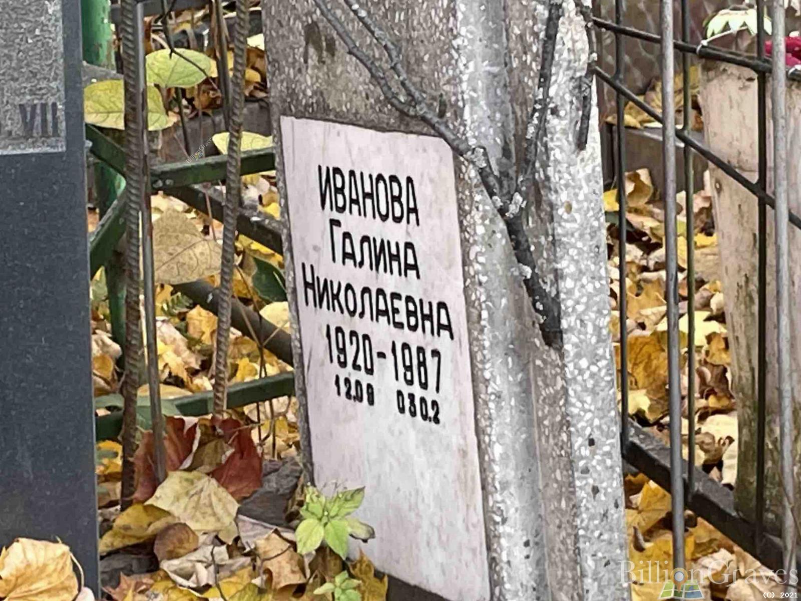 Иванова Галина Николаевна