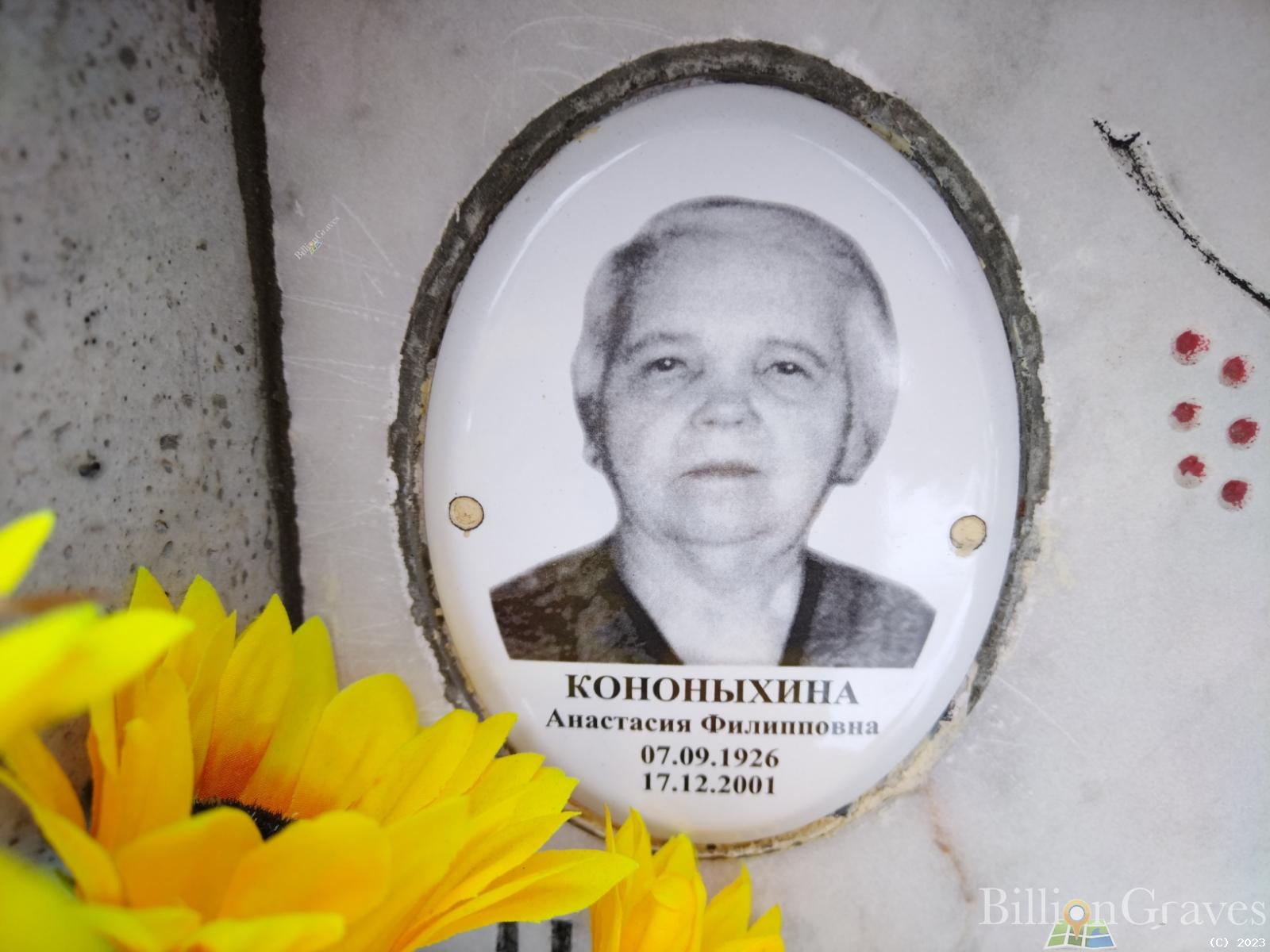 Кононыхина Анастасия Филипповна