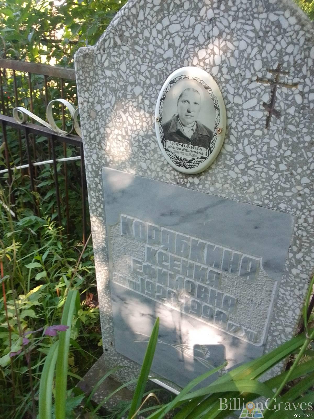 Корябкина Ксения Ефимовна