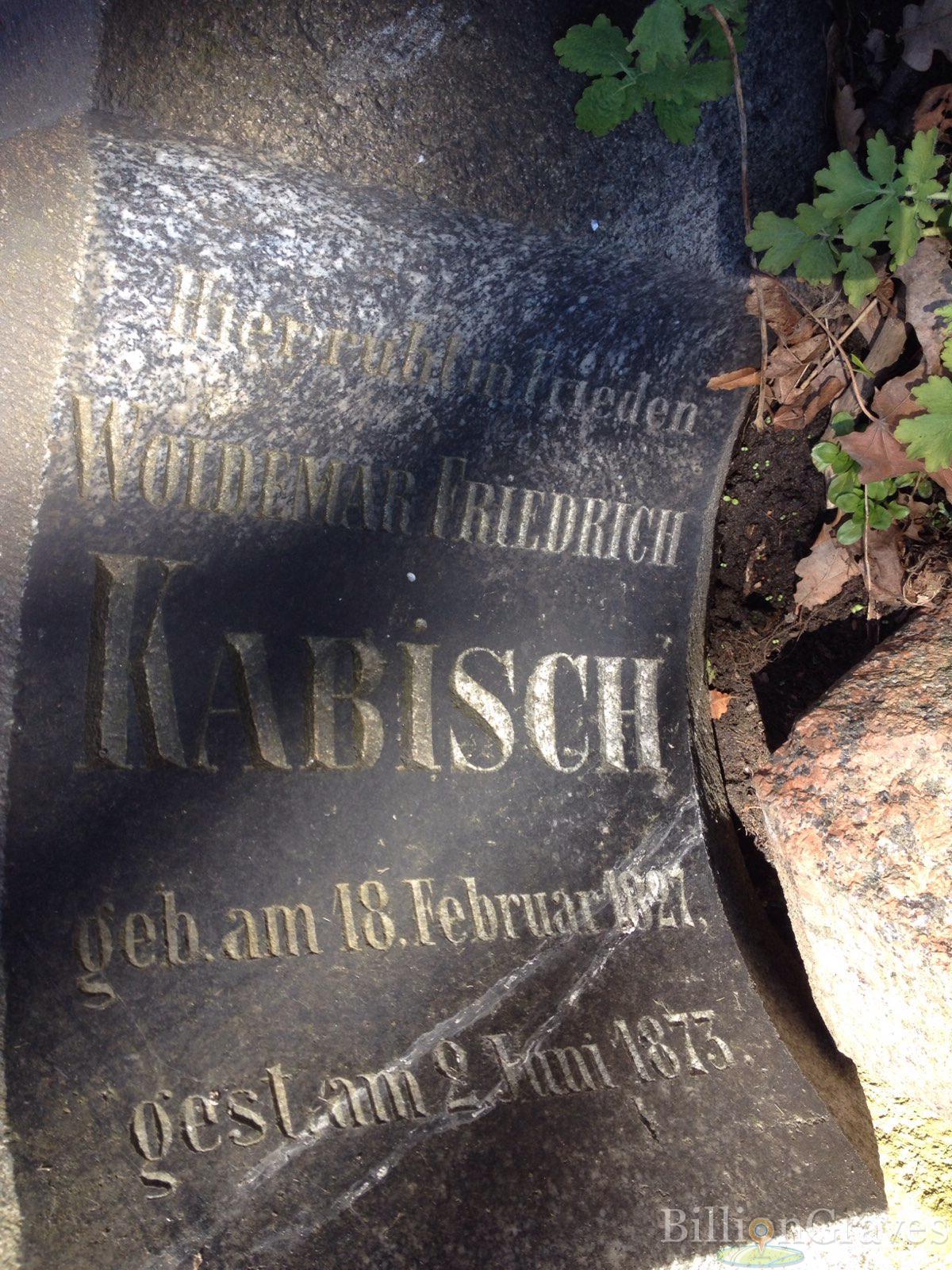 Kabisch Woldemar Friedrich