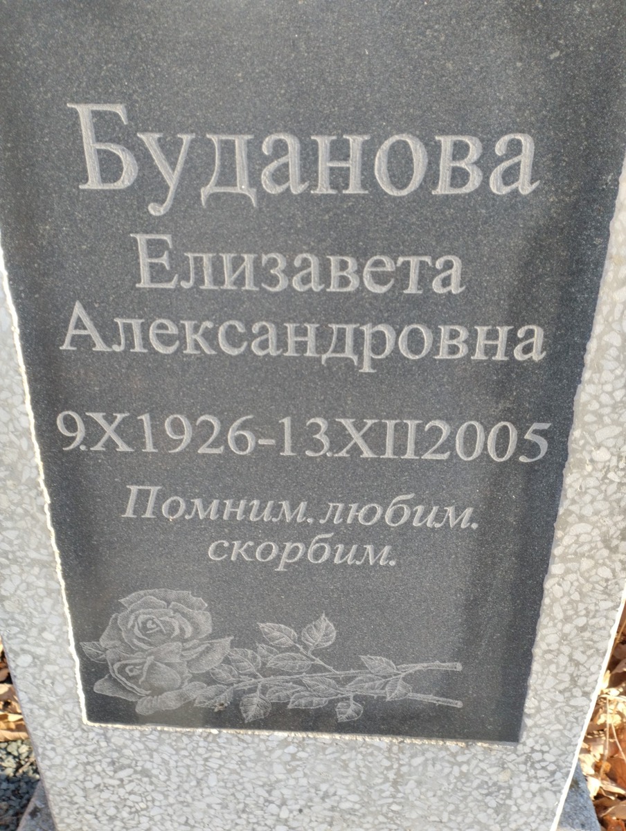 Буданова Елизавета Александровна