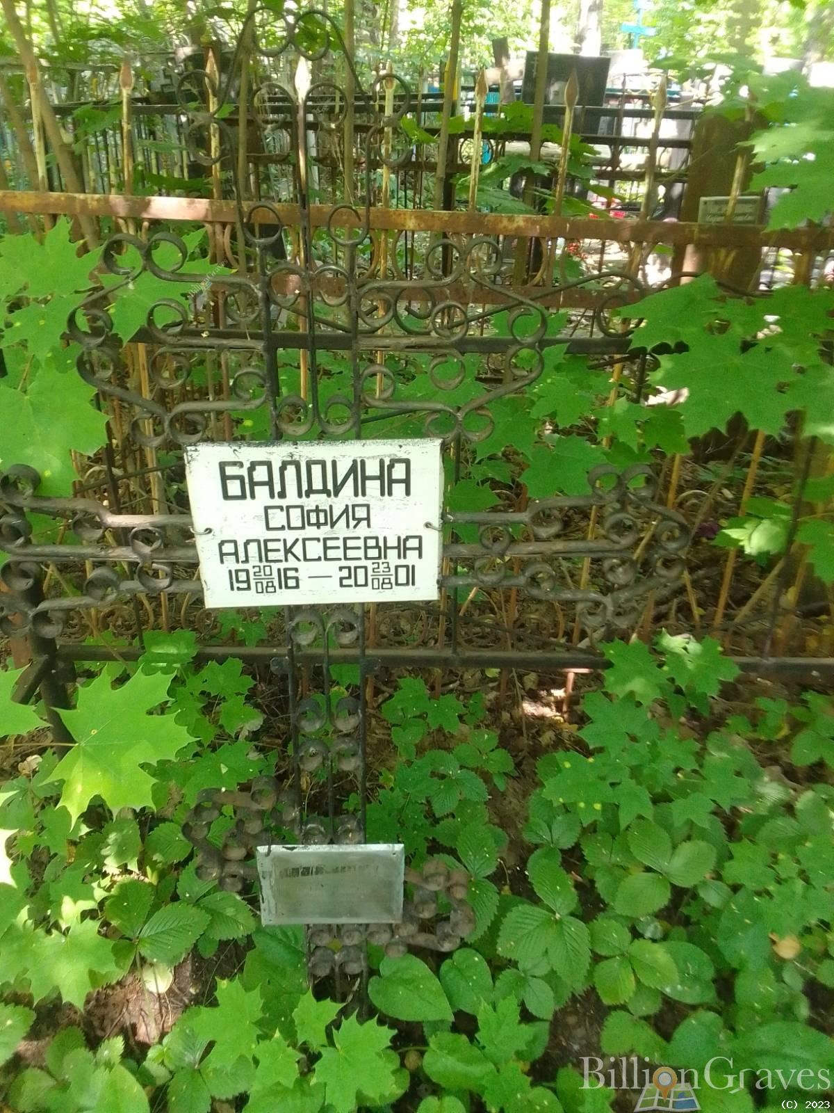 Балдина София Алексеевна
