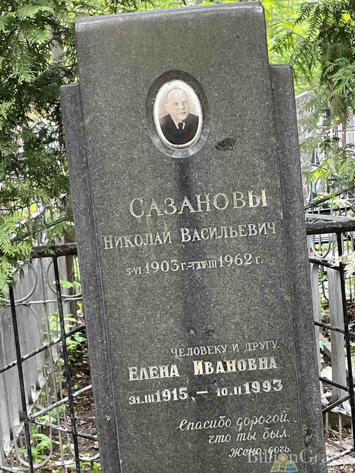 Сазанова Елена Ивановна