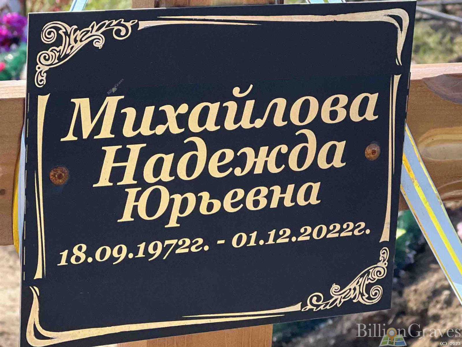Михайлова Надежда Юрьевна