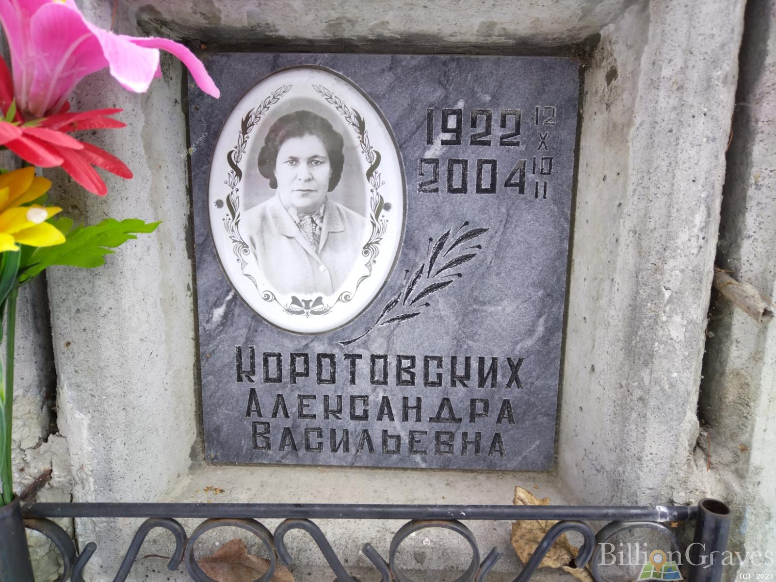 Коротковских Александра Васильевна