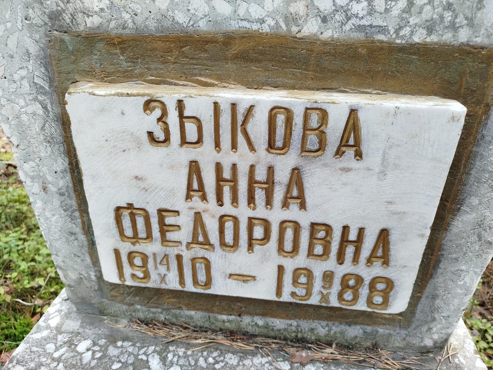 Зыкова АНна Федоровна