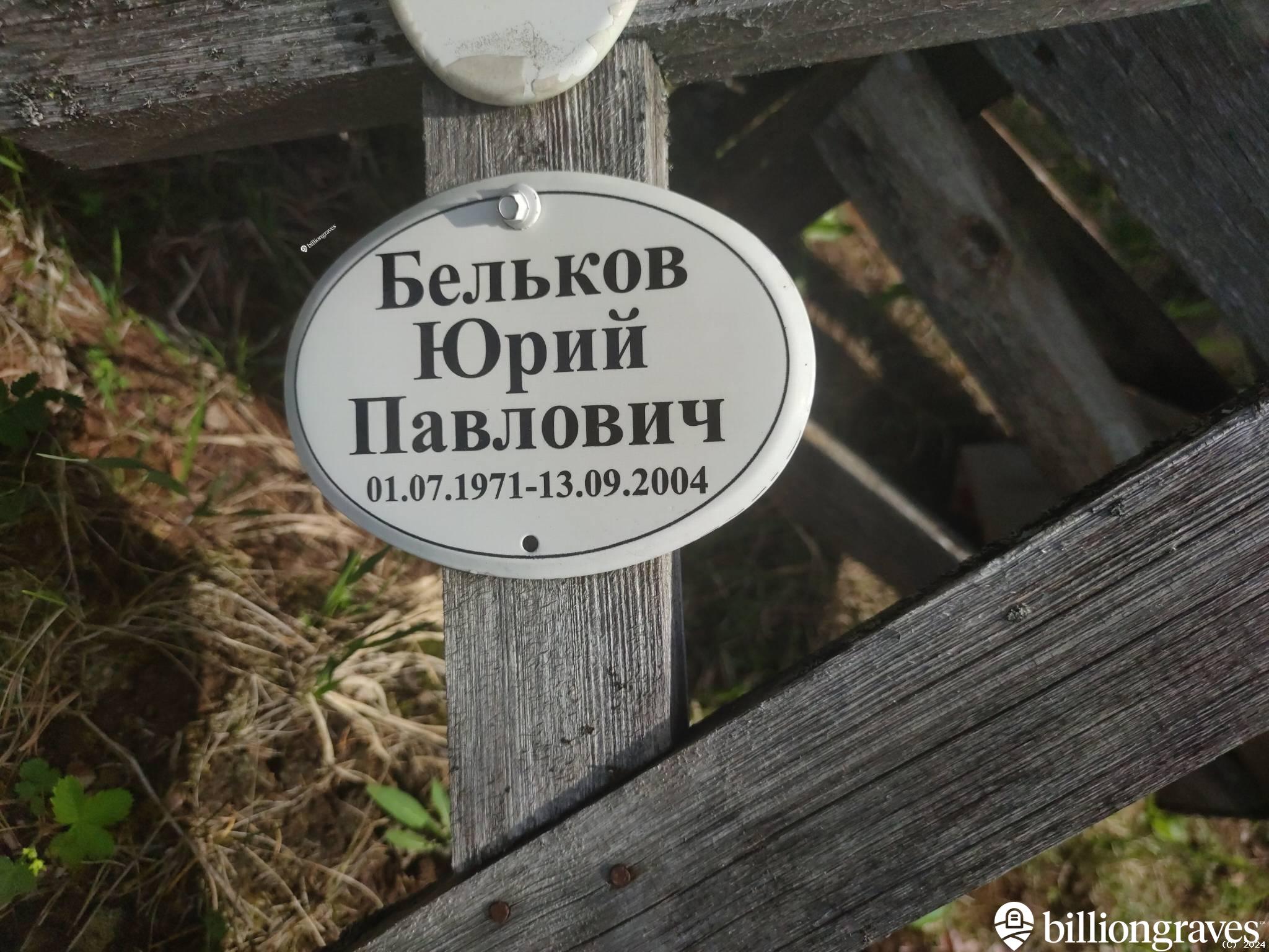 Бельков Юрий Павлович