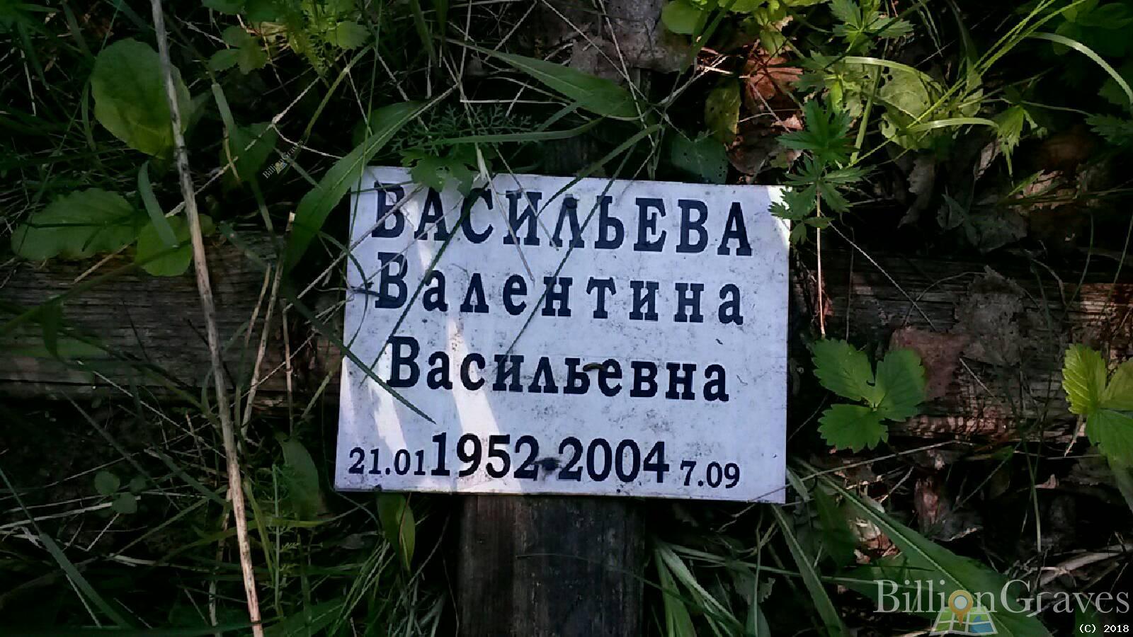 Васильева Валентина Васильевна