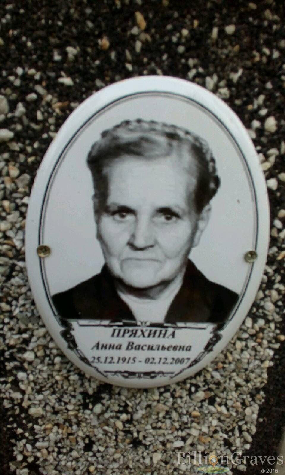 Пряхина Анна Васильевна
