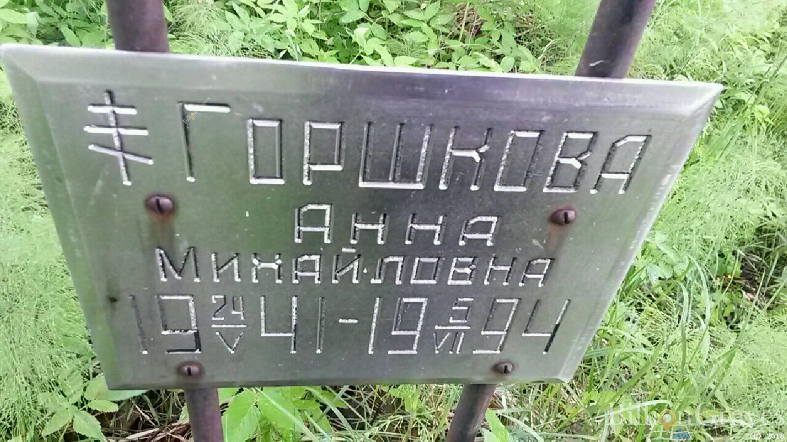 Горшкова Анна Михайловна