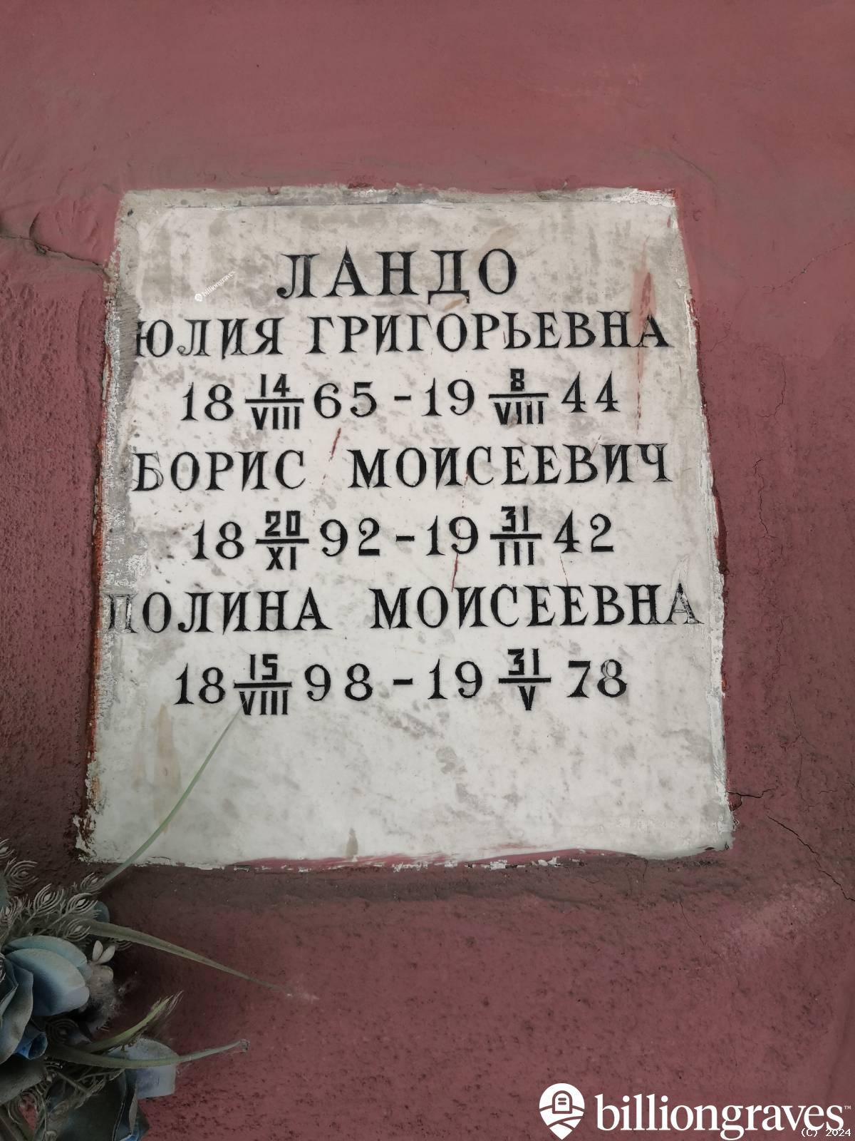 Ландо Борис Моисеевич