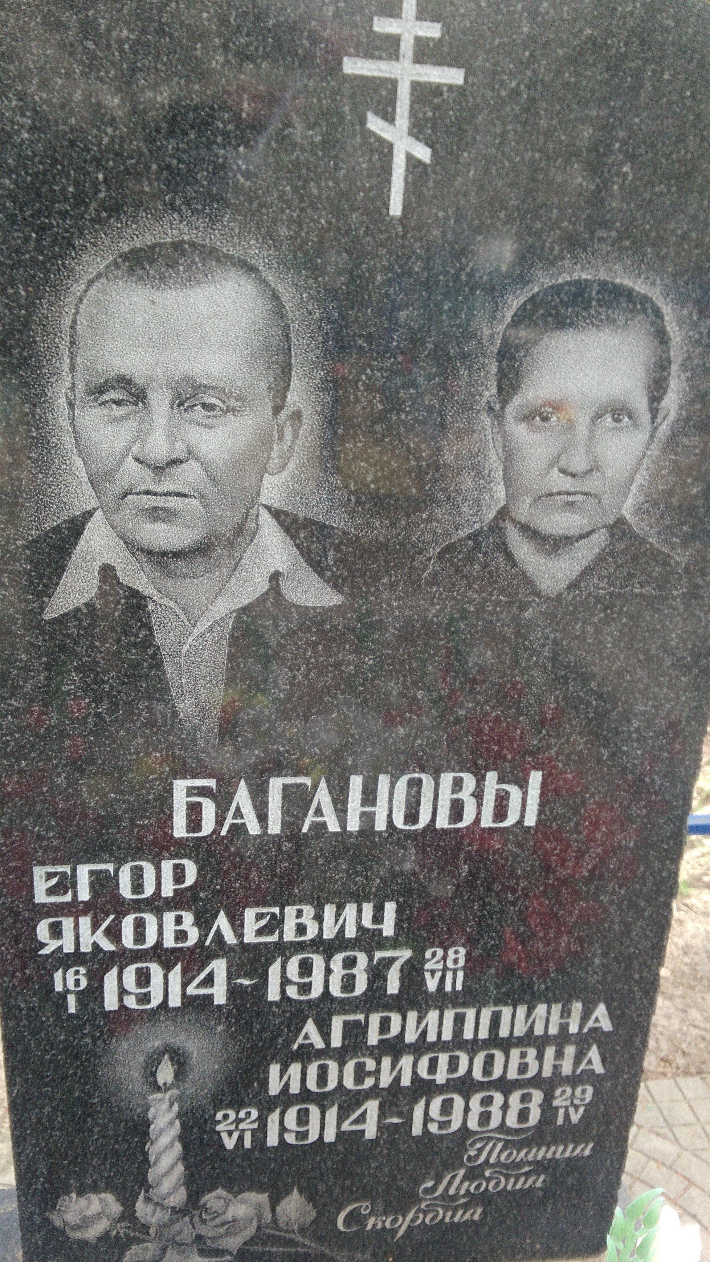 Баганова Агриппина Иосифовна