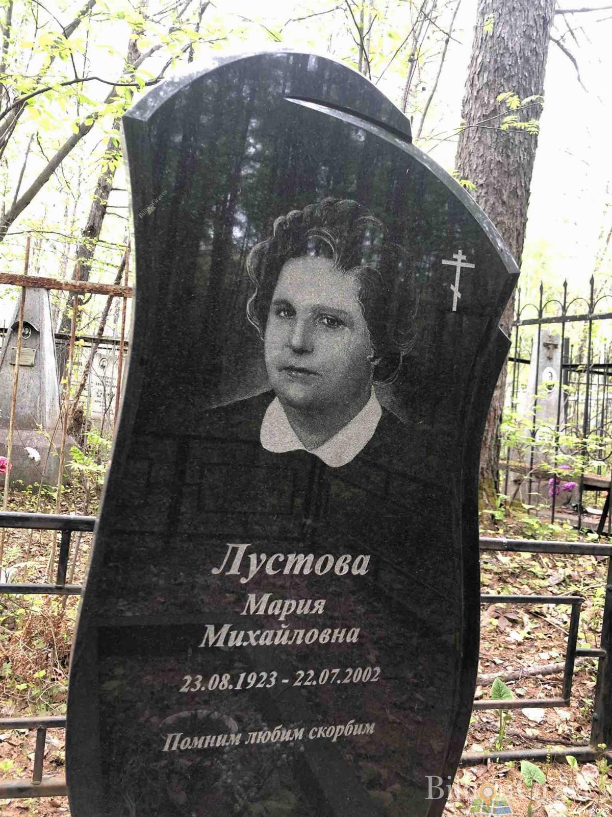 Лустова Мария Михайловна