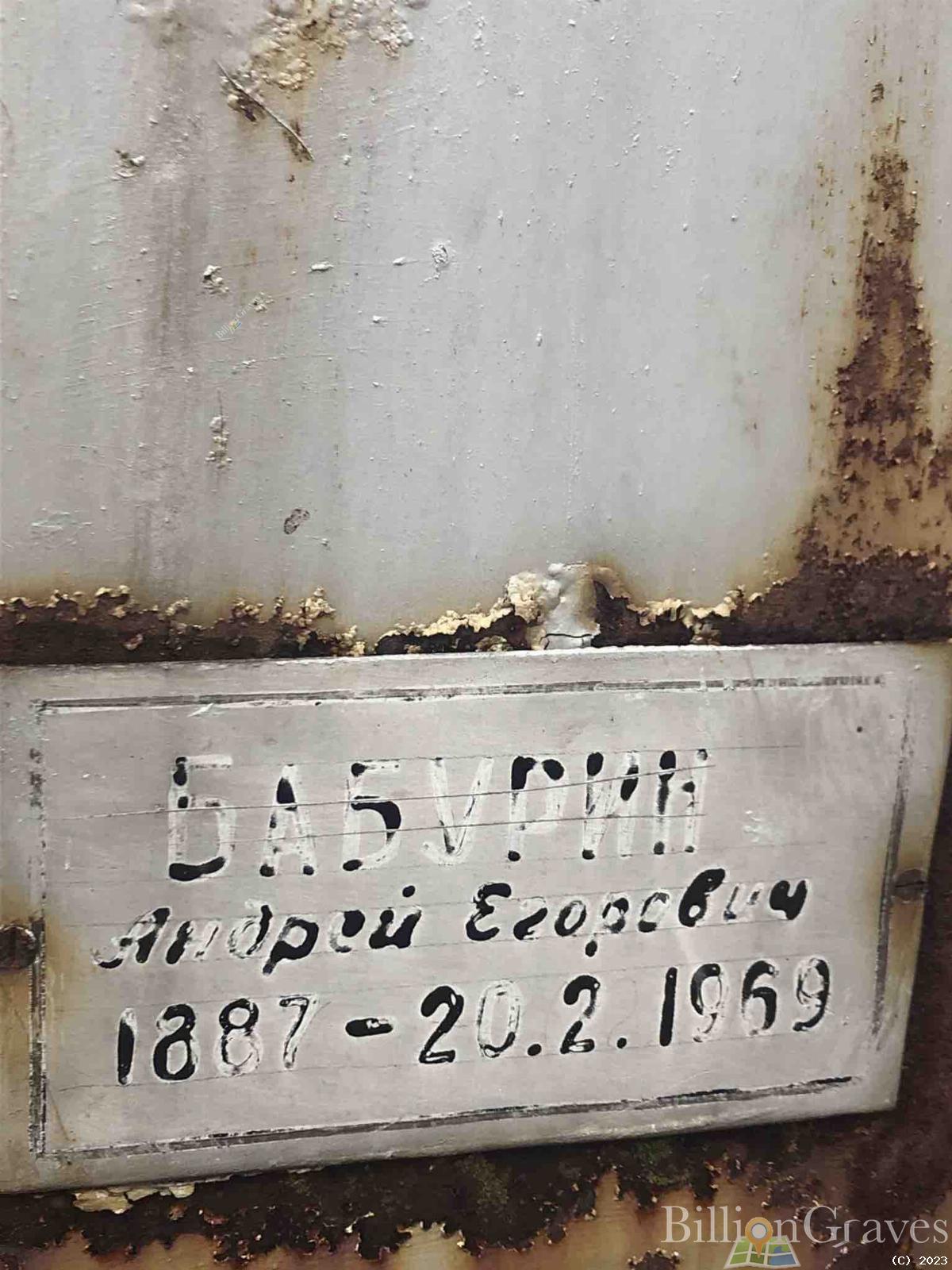 Бабурин Андрей Егорович