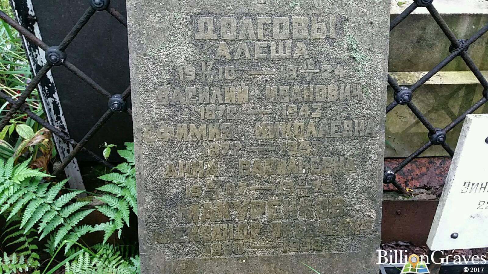 Долгова Анна Васильевна