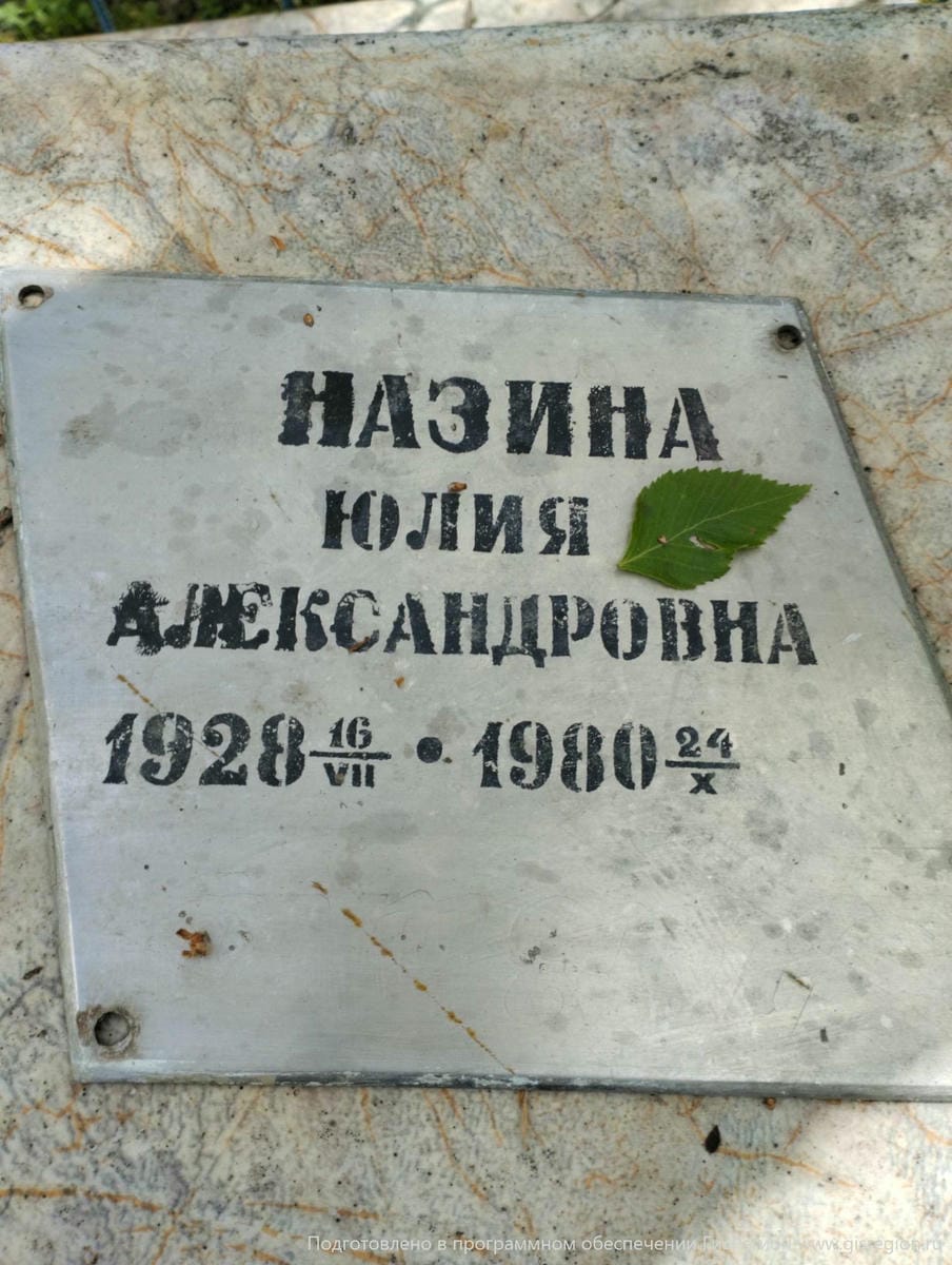 Назина Юлия Александровна