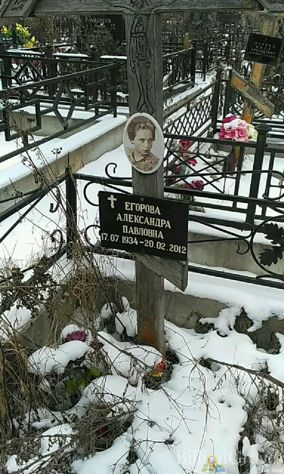 Егорова Александра Павловна